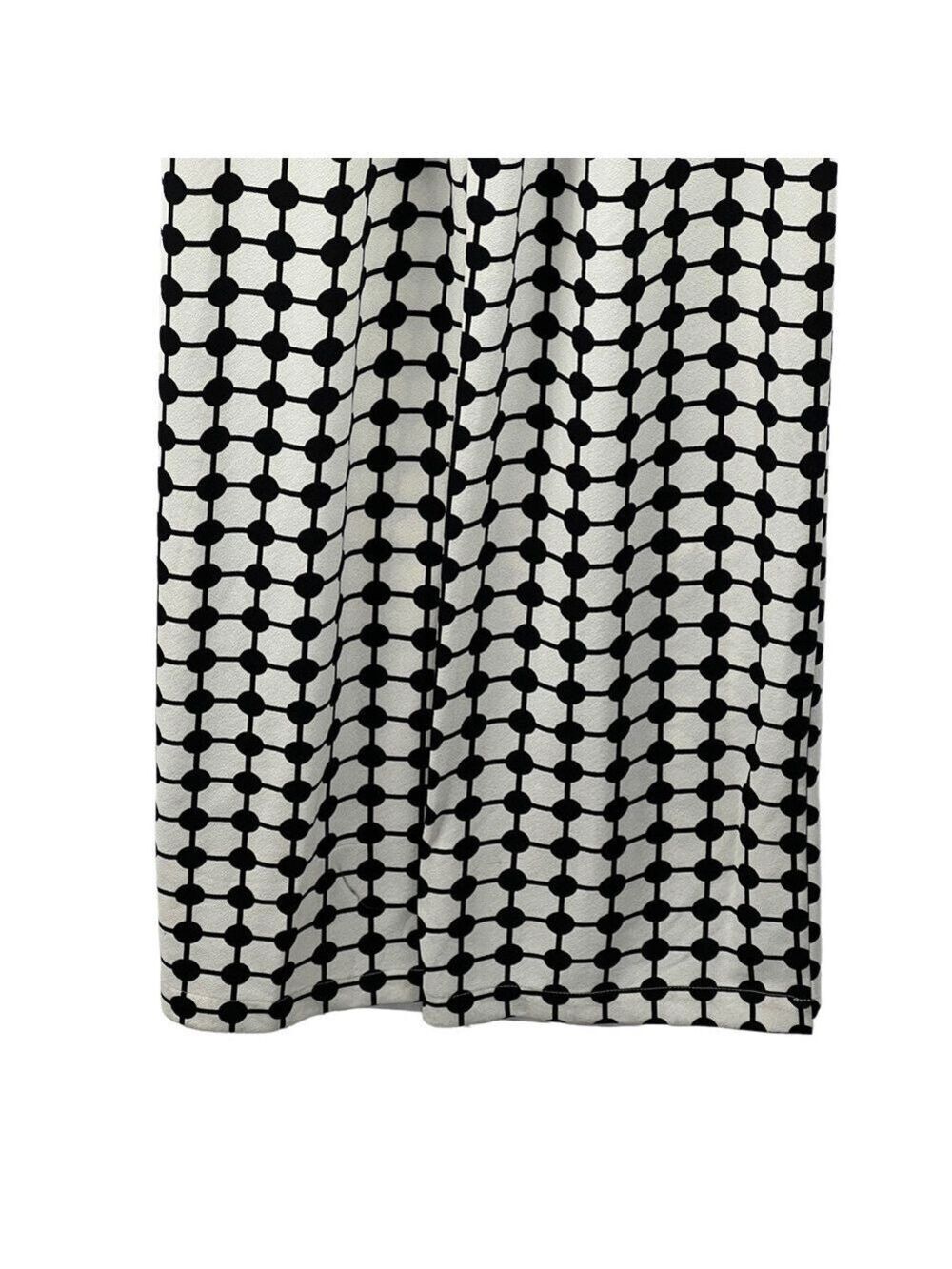 New-shop17 Black/Off White Geometric Print, Wide leg, Sleeveless S Jump Suit SM - Picture 13 of 16